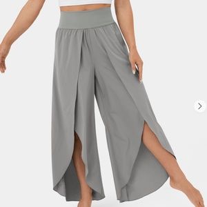 NWT Halara Breezeful™ High Waisted Back Waistband Pocket Palazzo Wide le…